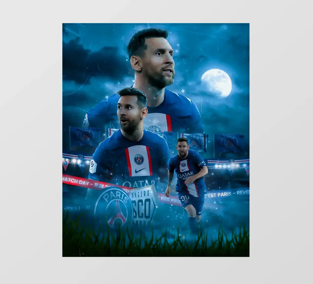 Lionel Messi pellicola backlit da Agus Creative