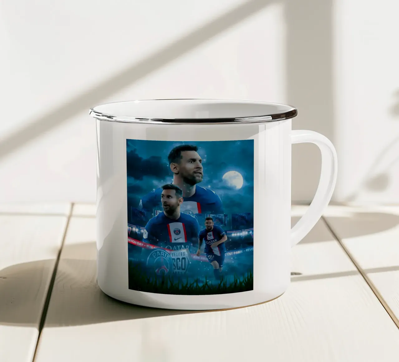 Lionel Messi tazza in smalto da Agus Creative