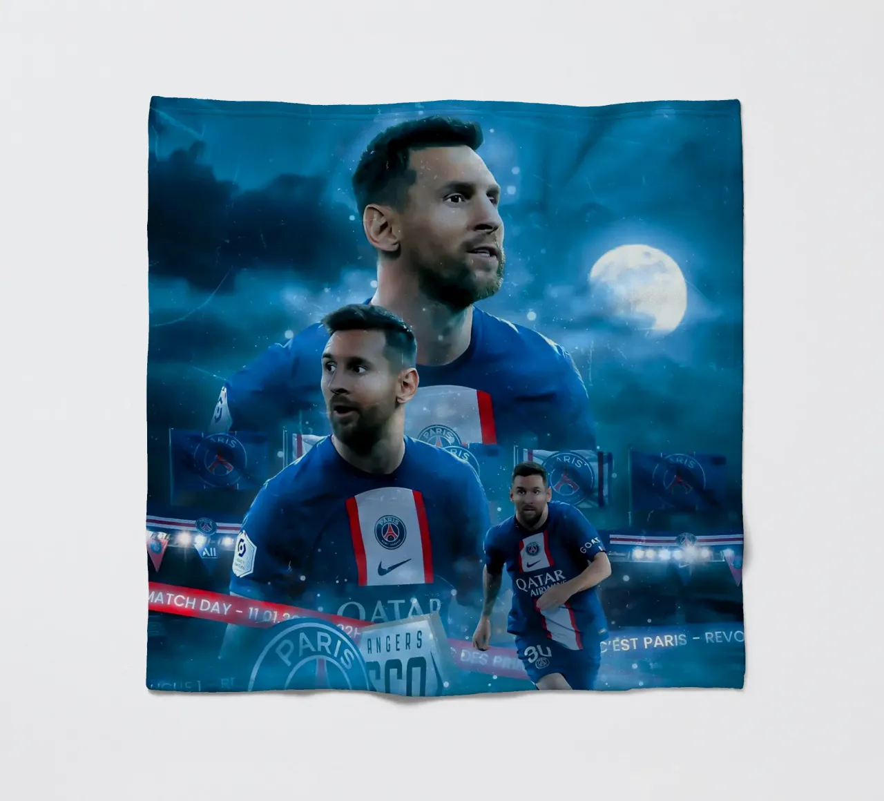 Lionel Messi coperta in pile da Agus Creative