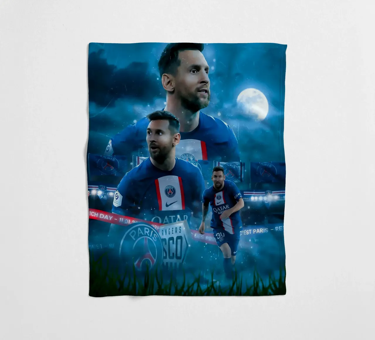 Lionel Messi coperta in pile da Agus Creative