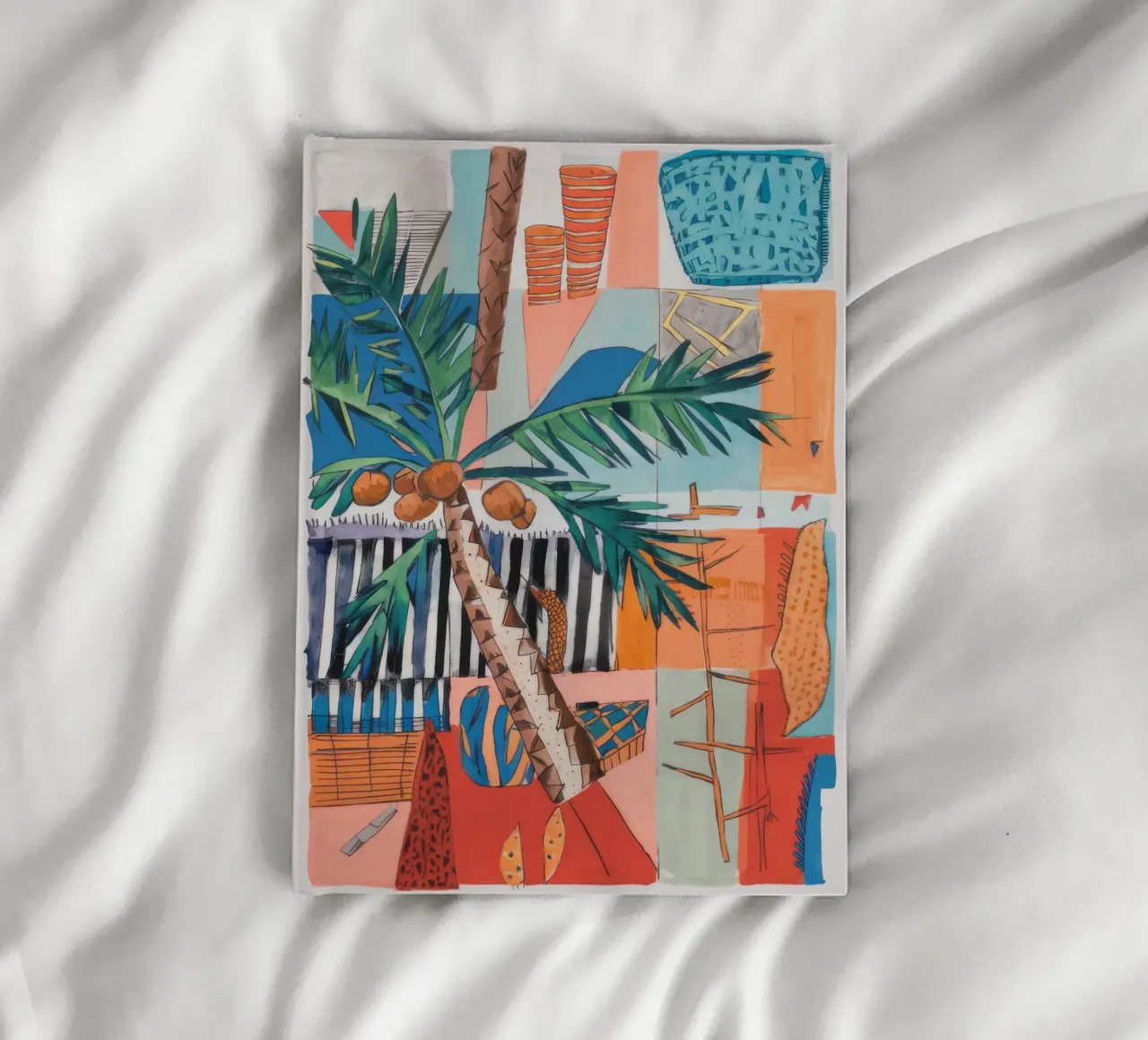 Sunlit Garden Canvas notebook by Beach Palette