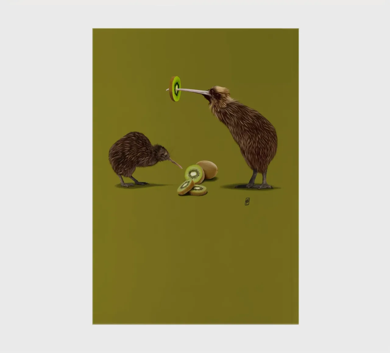 Kiwi (Colour) notebook by Rob Art | Illustration