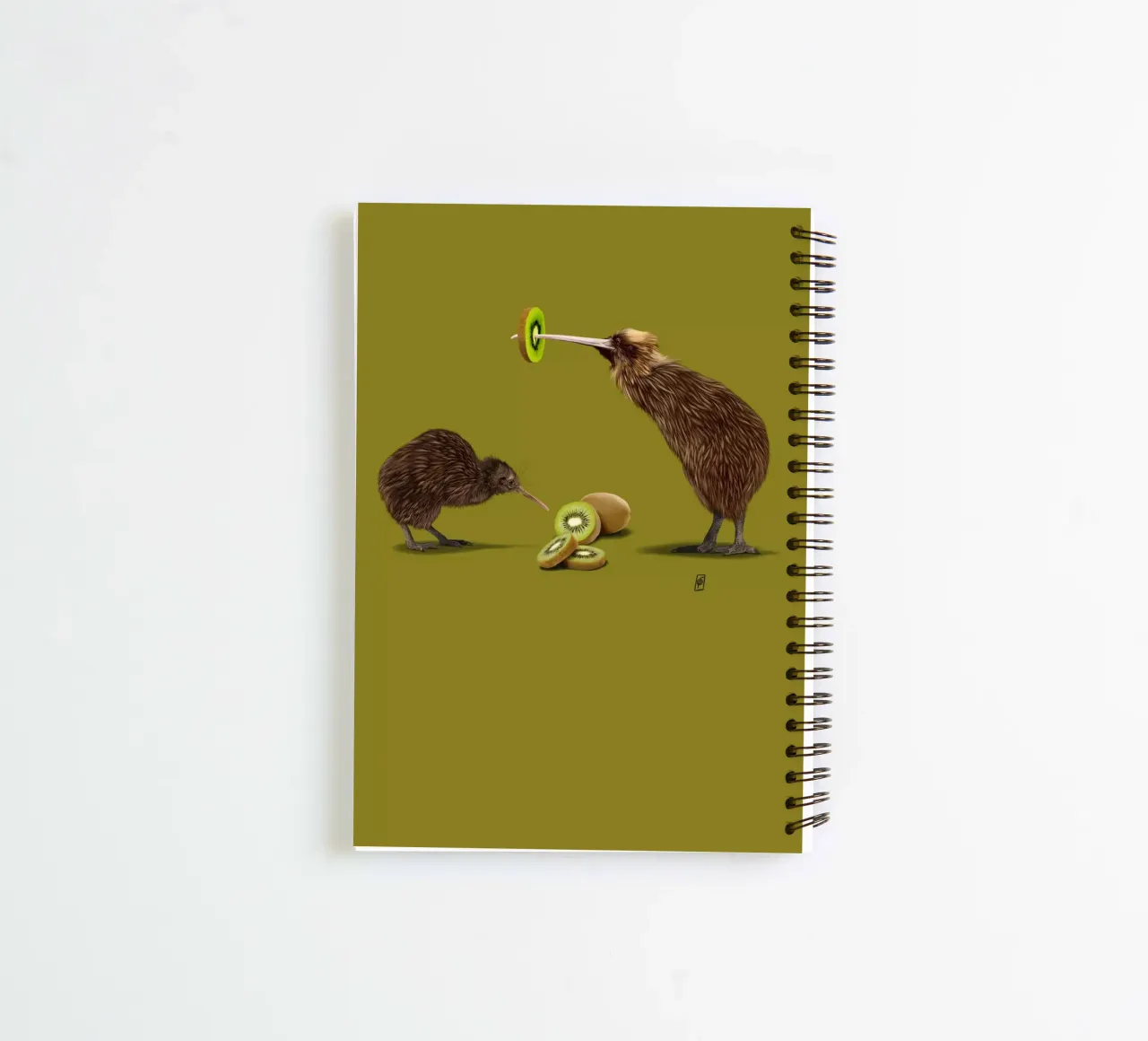 Kiwi (Colour) spiral notebook by Rob Art | Illustration