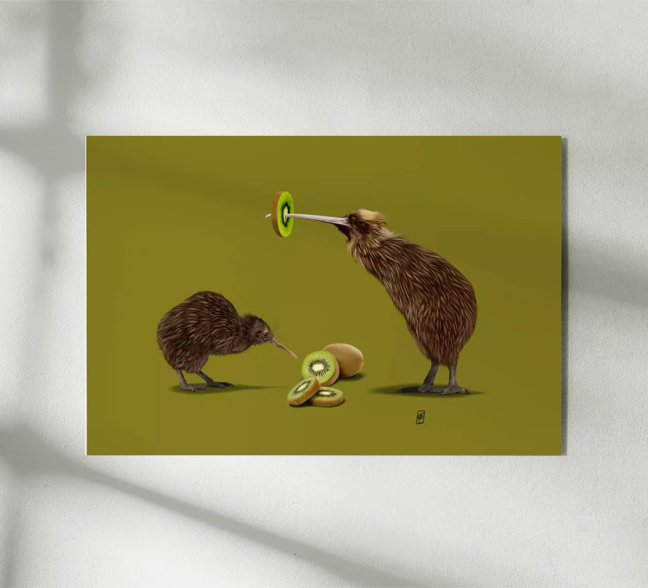 Kiwi (Colour) plexiglass da Rob Art | Illustration