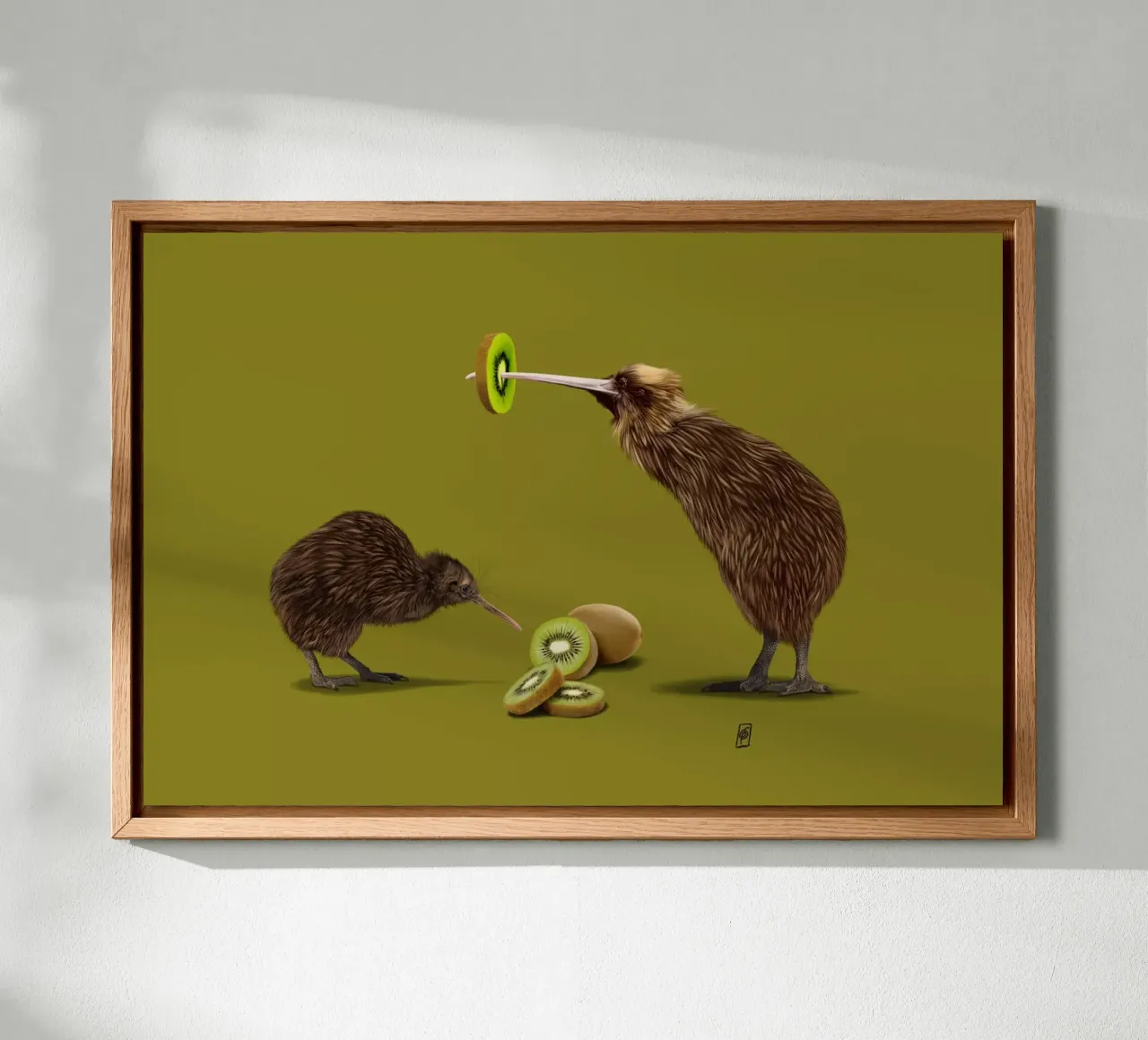 Kiwi (Colour) alluminio dibond da Rob Art | Illustration