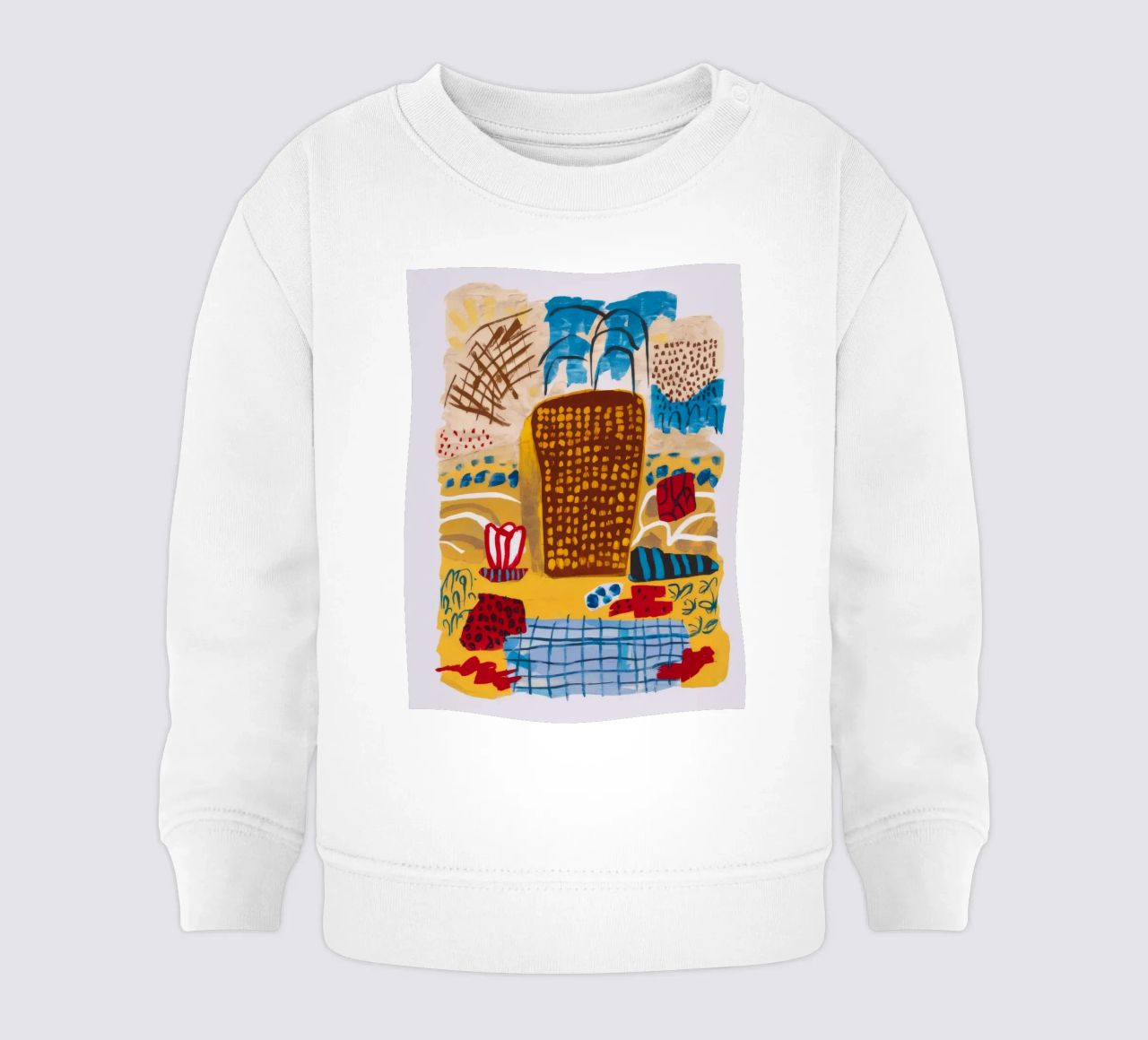 Tela con albero astratto felpa neonato da Beach Palette