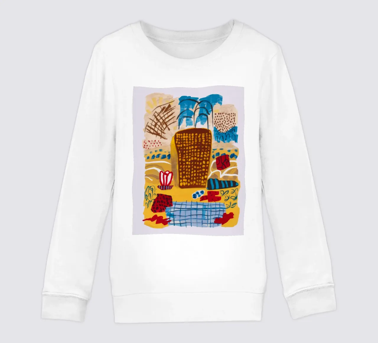 Tela con albero astratto felpa bambino da Beach Palette