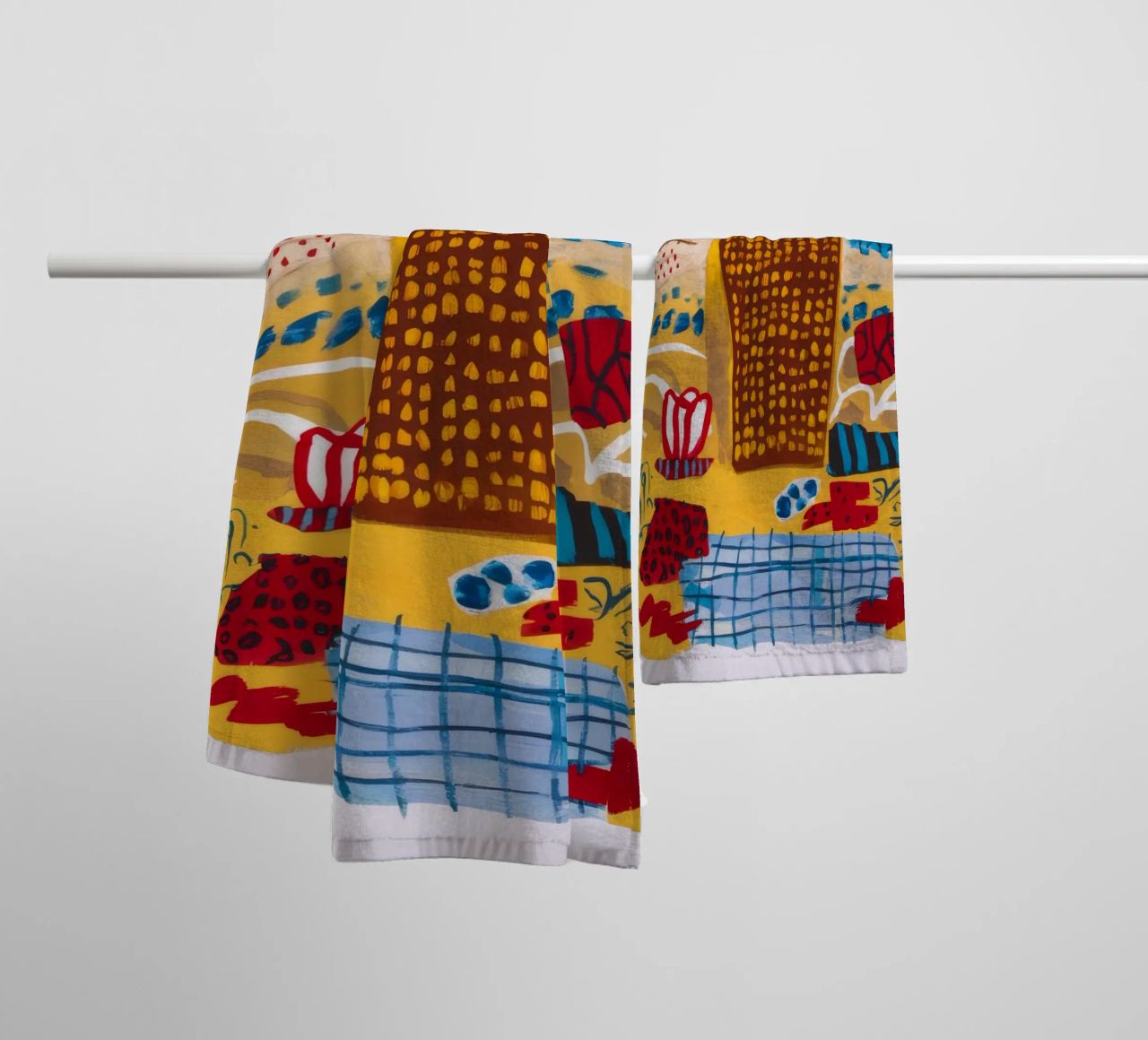 Abstract Tree Canvas towel by Beach Palette