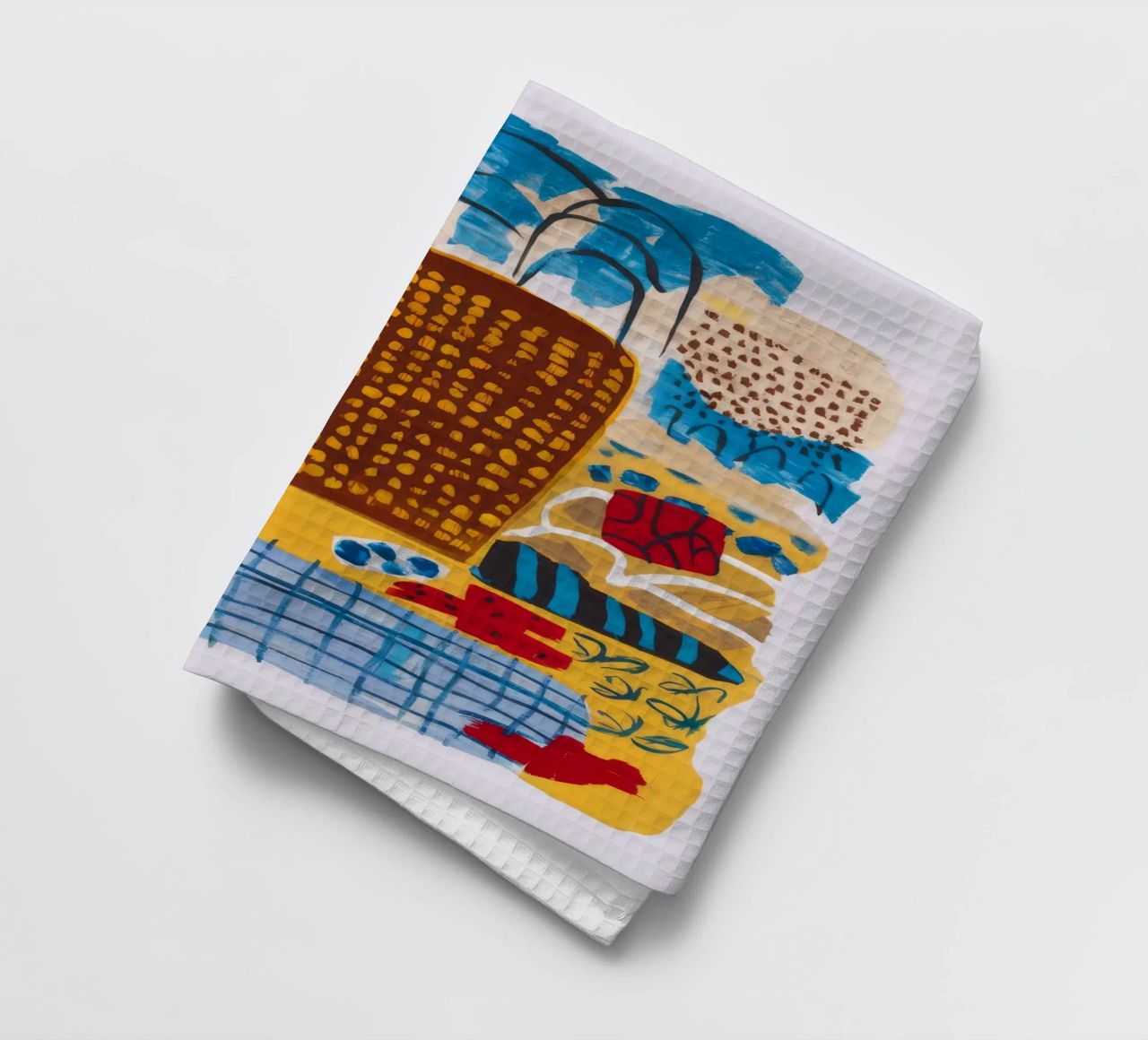 Toile de l'arbre abstrait torchon de Beach Palette