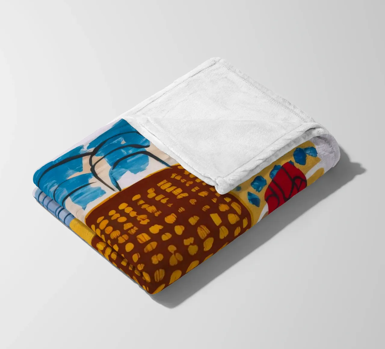 Abstract Tree Canvas fleece blanket by Beach Palette