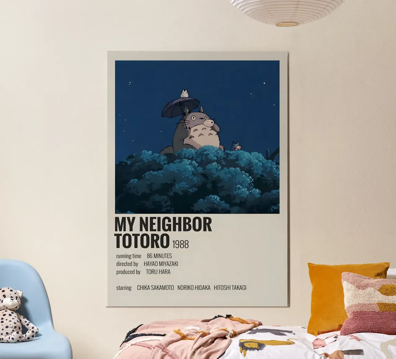 MY NEIGHBOR TOTORO 1988 poster con telaio in plastica da Totoya