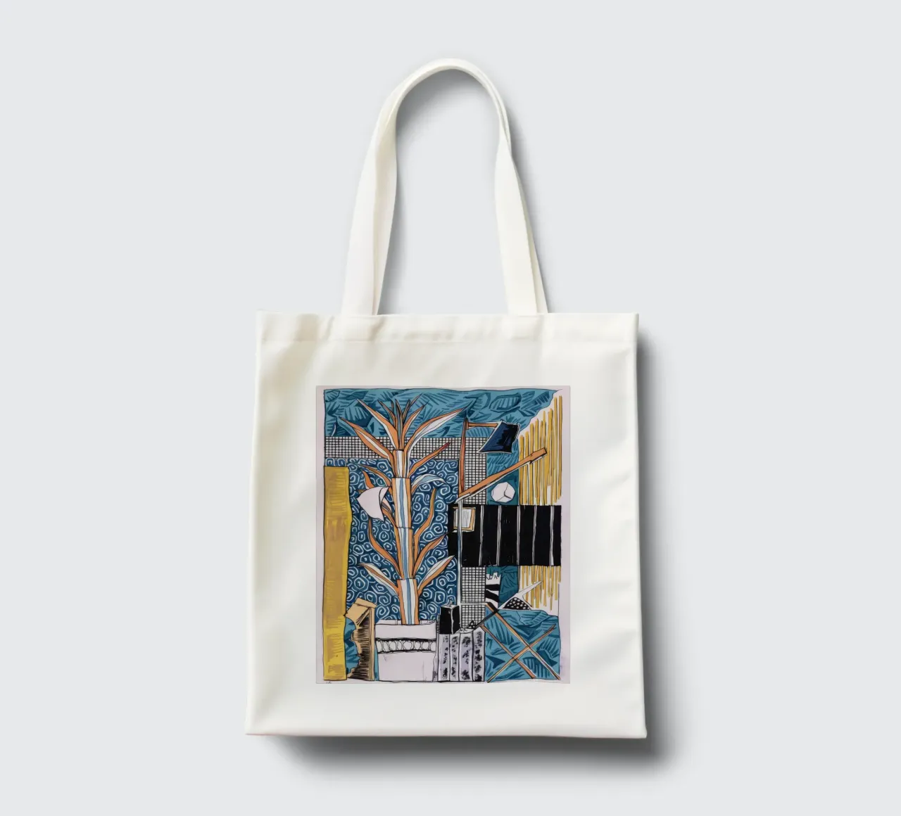 Tela con fogliame tropicale borsa in juta da Beach Palette