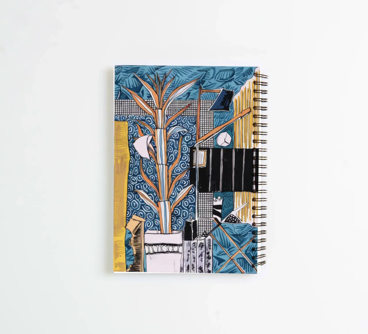 Tropical Foliage Canvas spiral notebook by Beach Palette