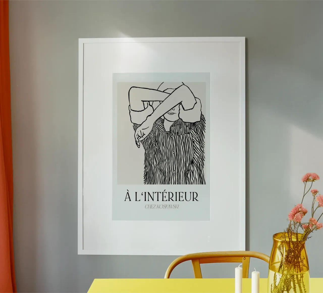 Inside No. 6 poster con telaio in alluminio da typealive