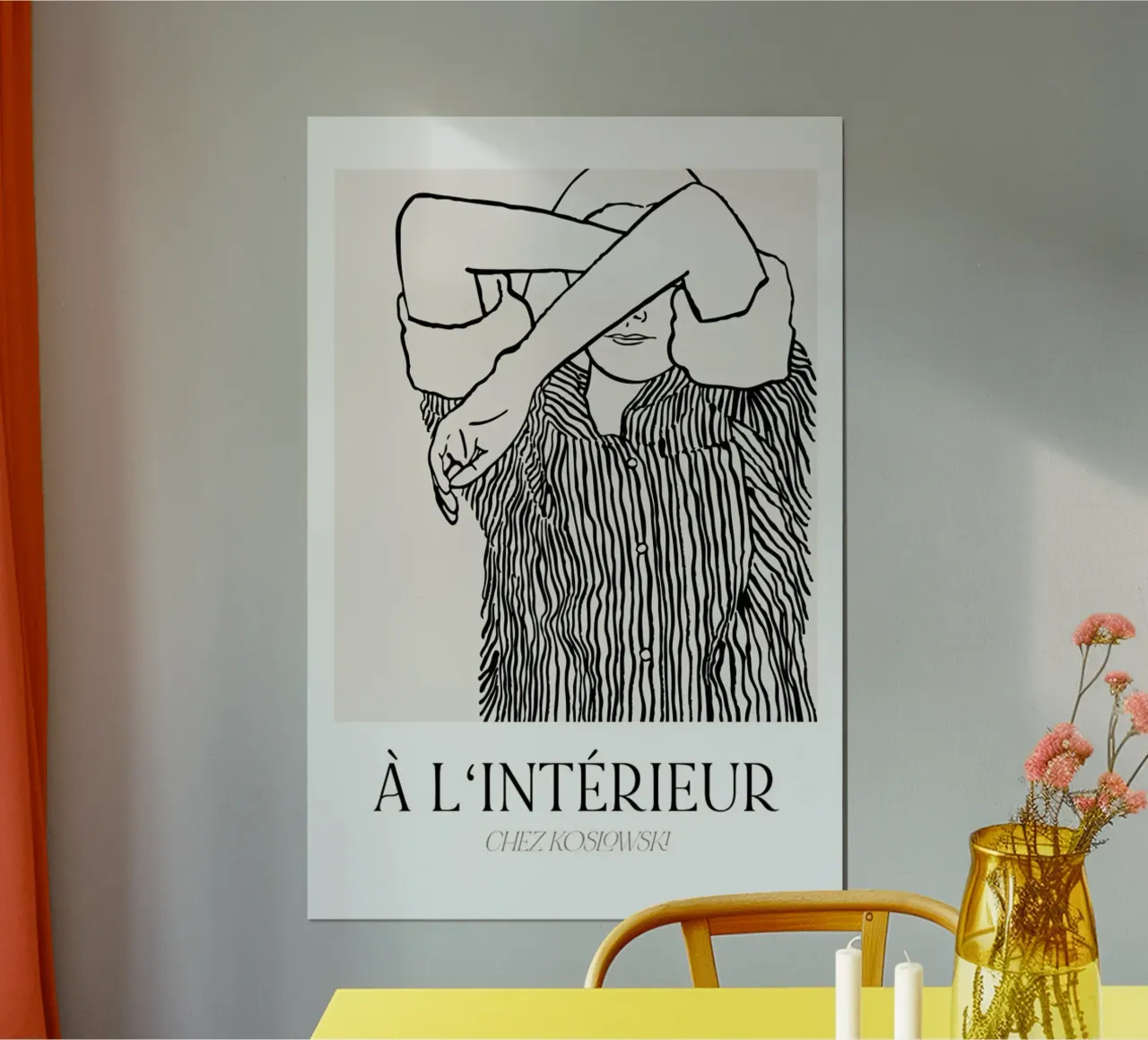 Inside No. 6 poster con telaio in alluminio da typealive