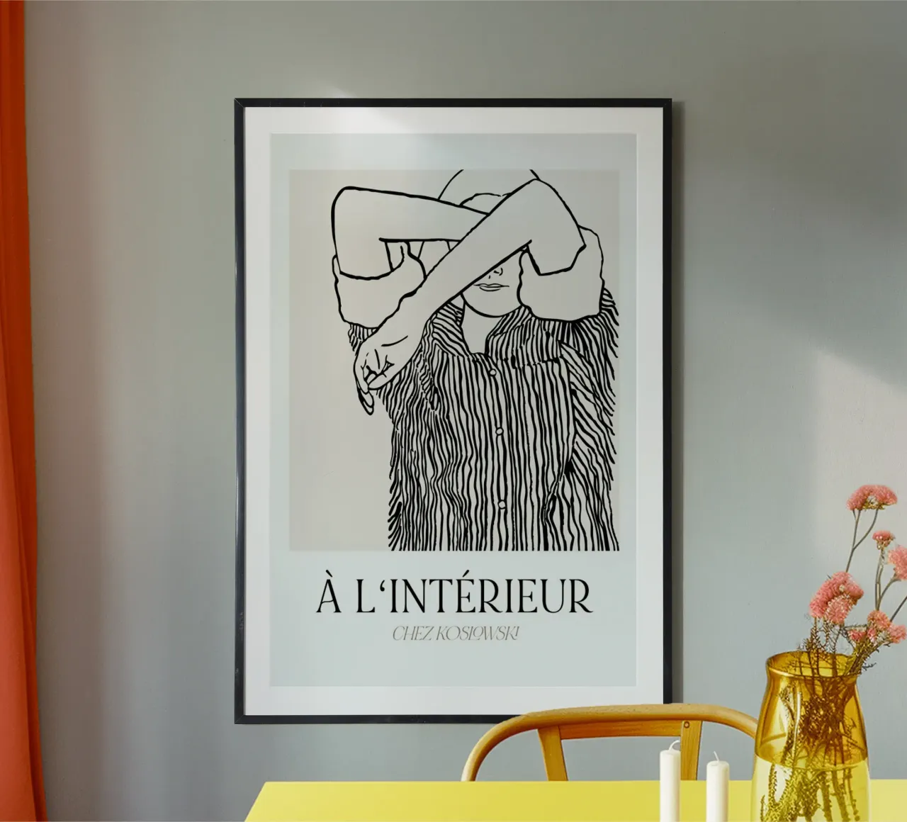 Inside No. 6 poster con telaio in alluminio da typealive