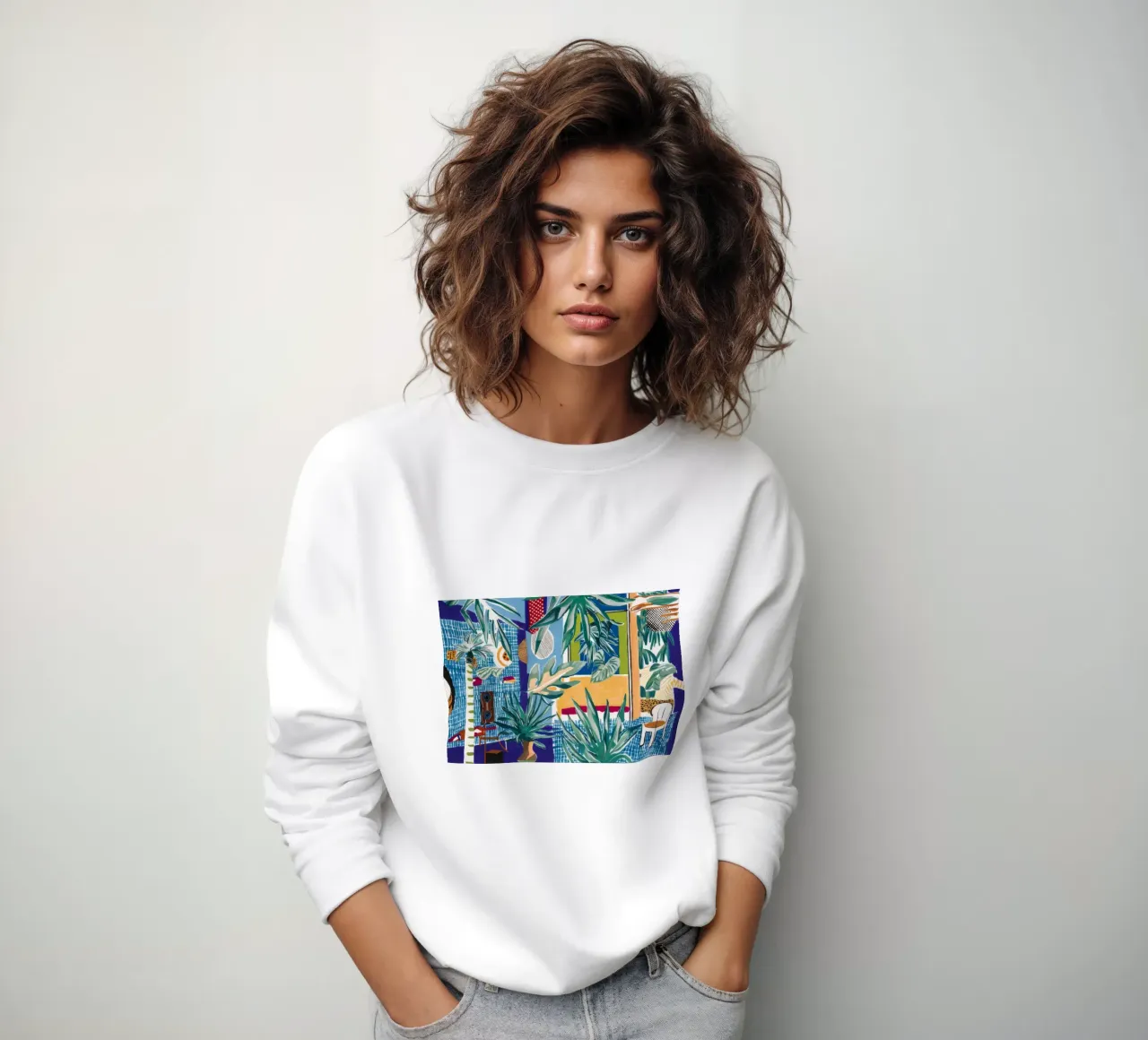 Tela Armonia botanica felpa da Beach Palette