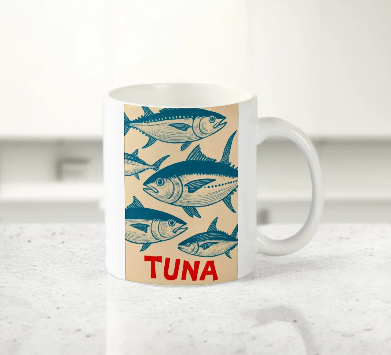 Scatola di tonno vintage tazza in ceramica da Alishasteel
