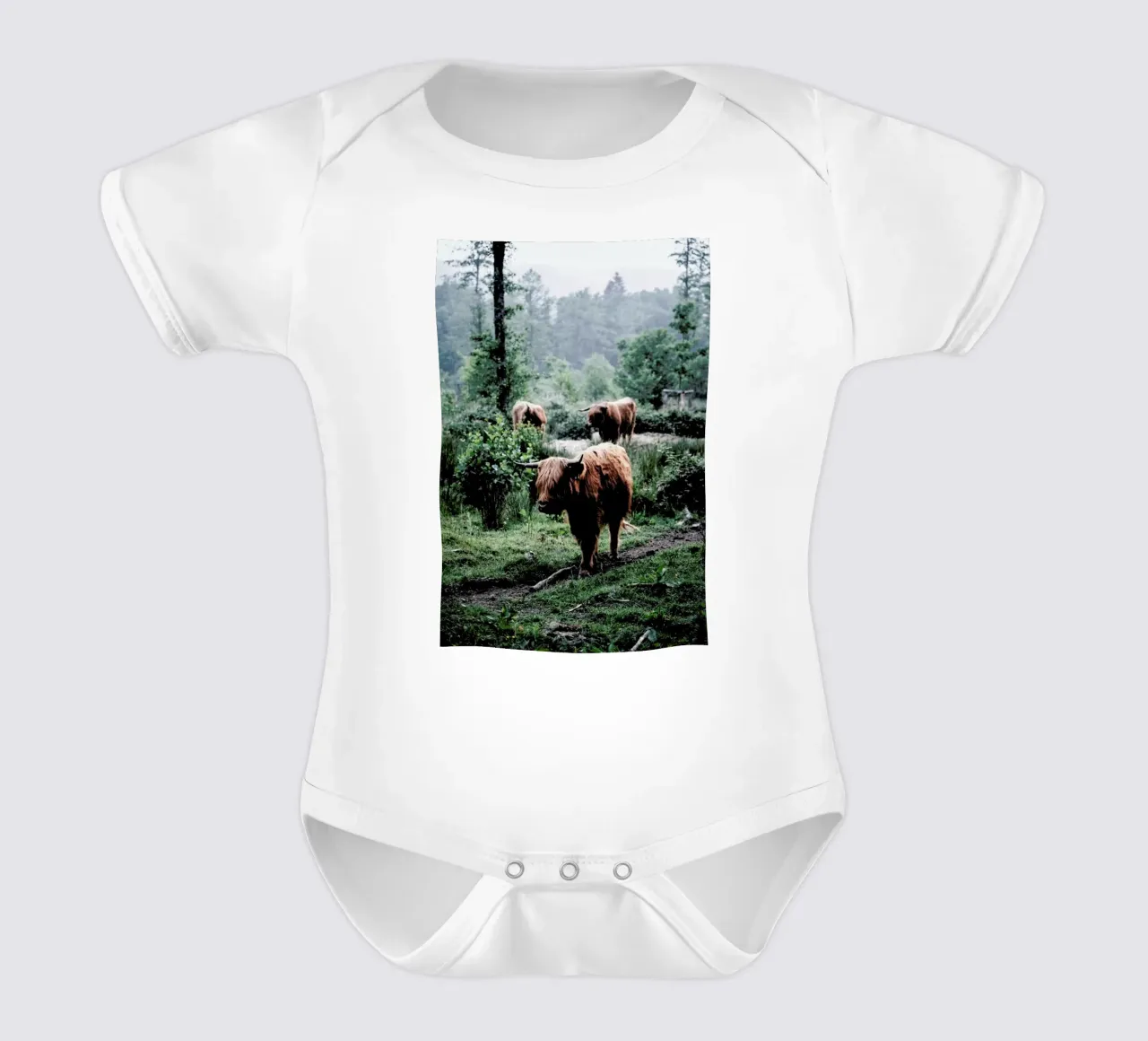 Seen But Not Herd body neonato maniche corte da Natural Kingdom