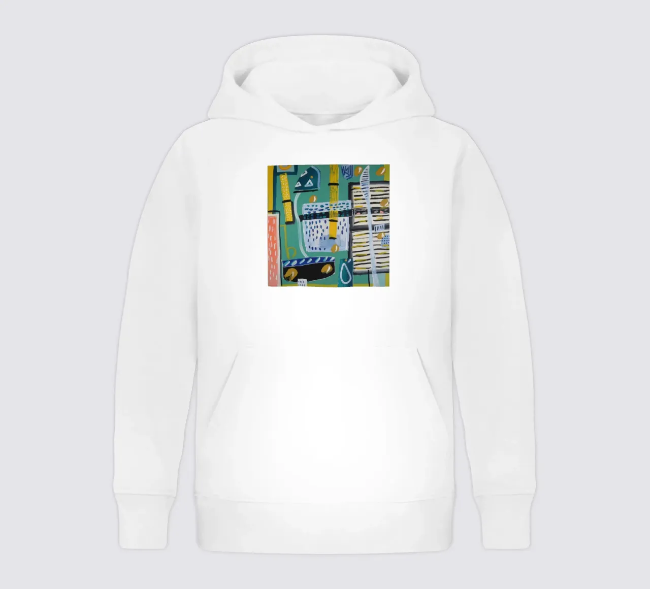Verdant Retreat Canvas kids hoodie by Beach Palette