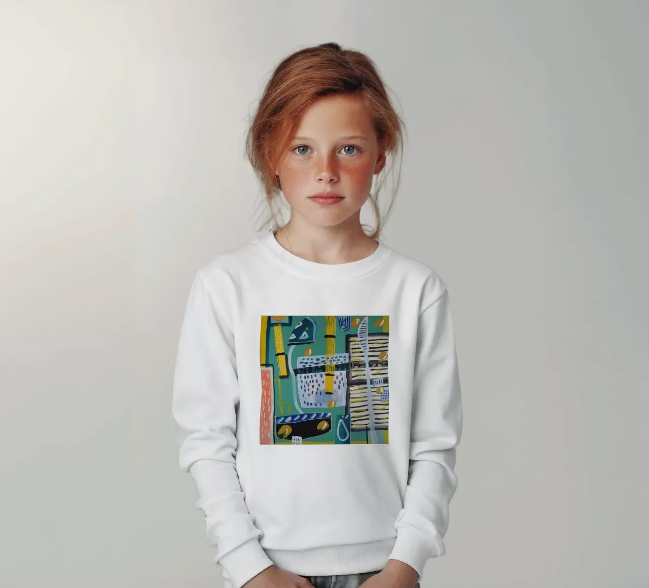 Verdant Retreat Canvas kids sweatshirt by Beach Palette
