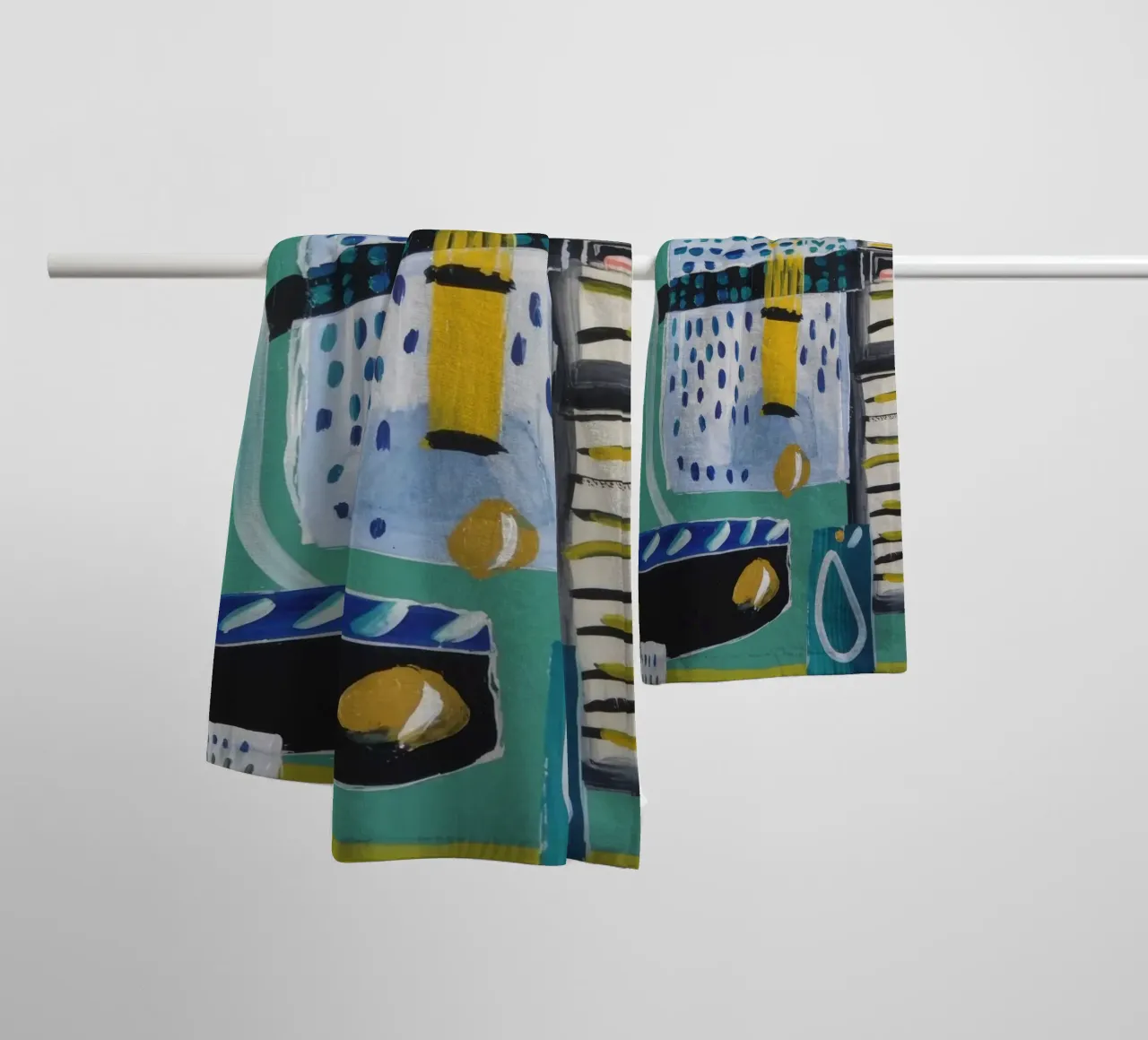 Verdant Retreat Canvas towel by Beach Palette