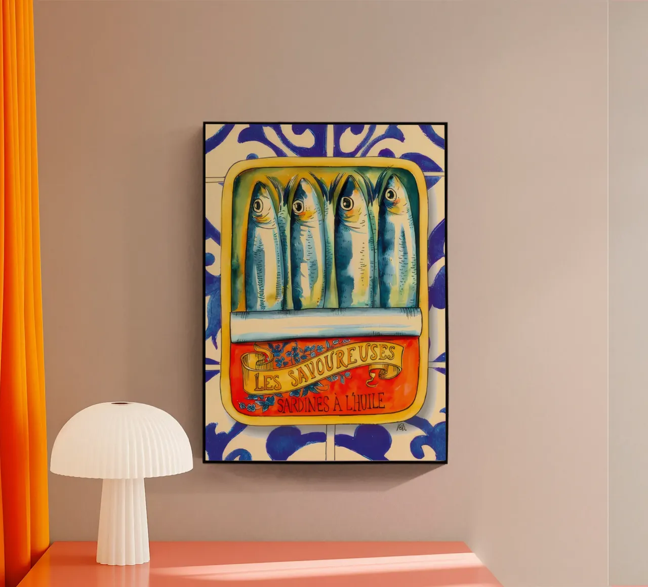 Vintage Sardines In Oil acrylic glass by Alishasteel