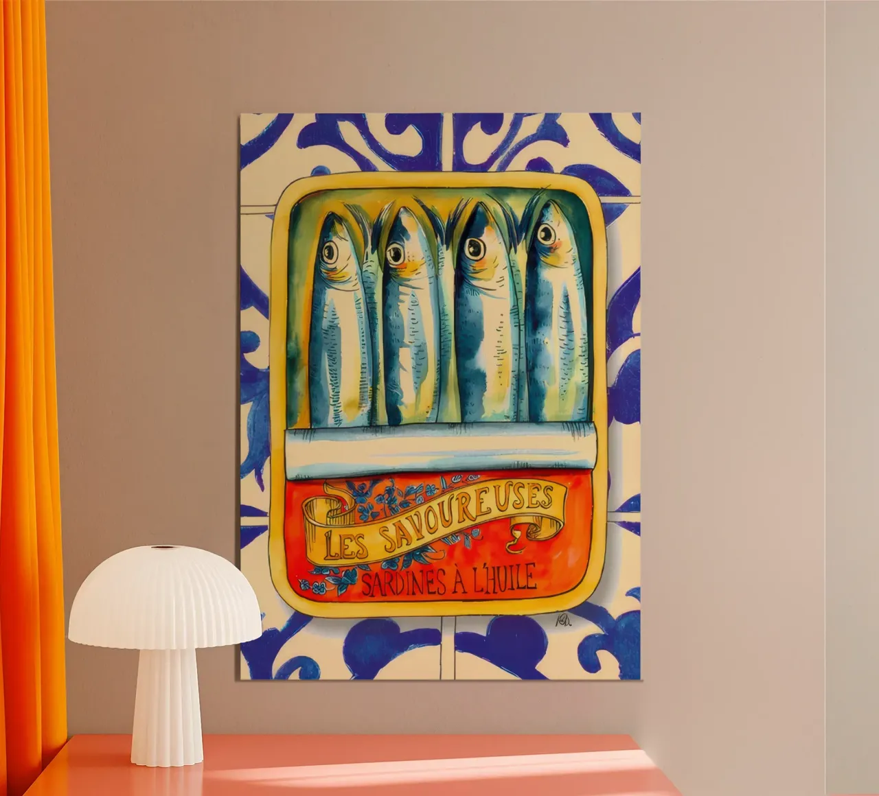 Vintage Sardines In Oil poster by Alishasteel