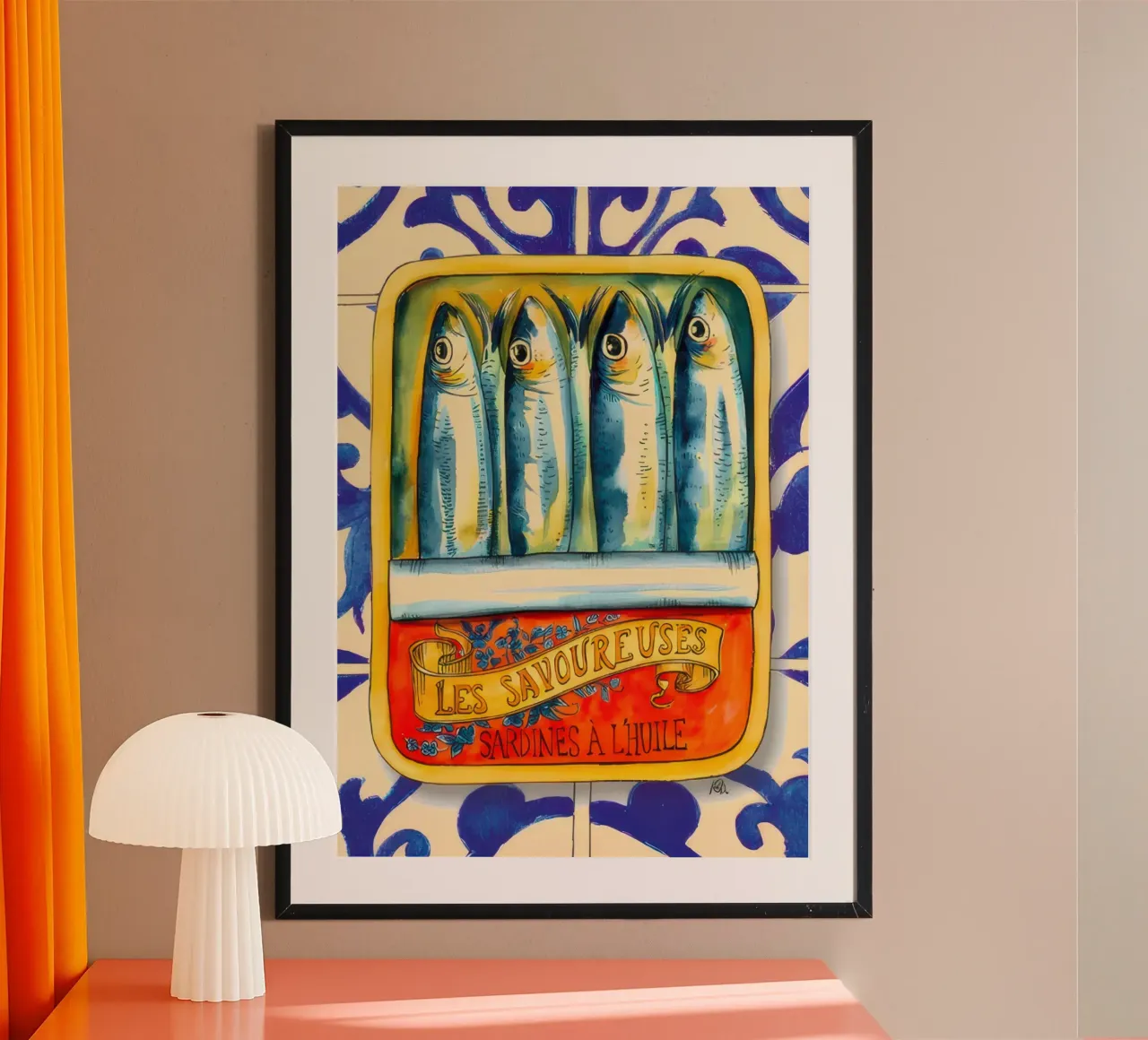 Vintage Sardines In Oil poster by Alishasteel