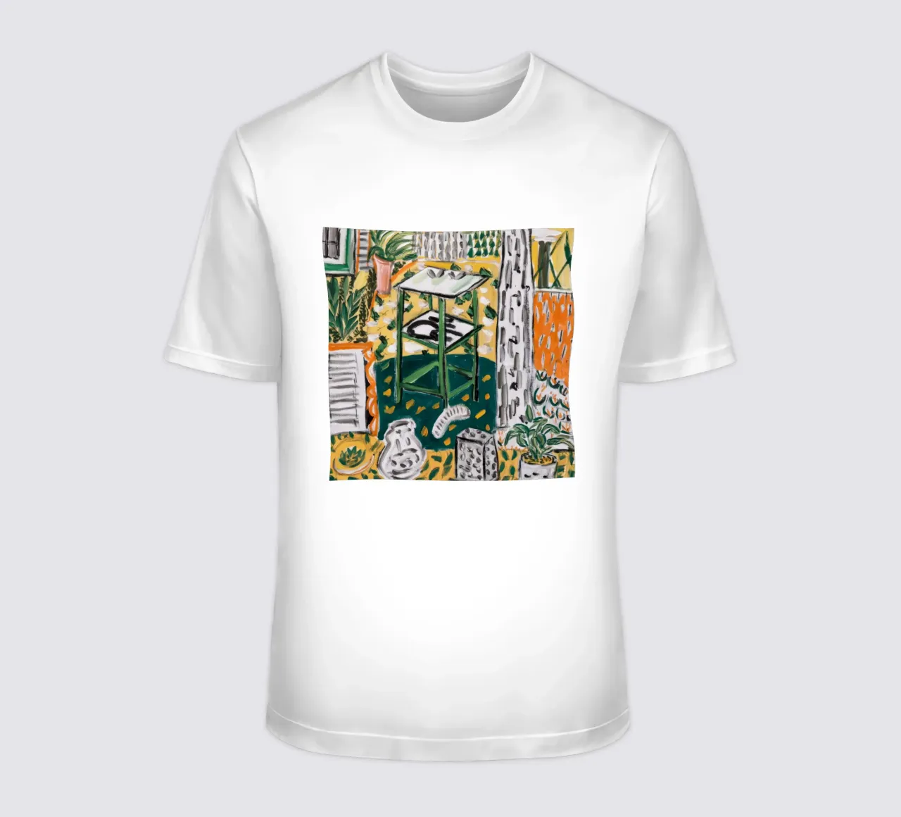 Serene Plant Canvas t-shirt by Beach Palette