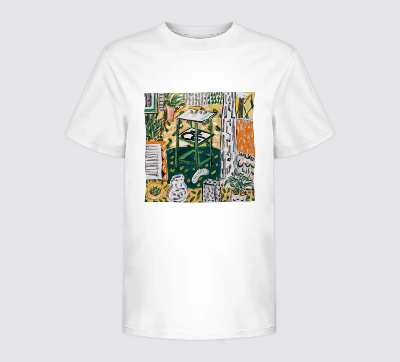 Serene Plant Canvas kids t-shirt by Beach Palette