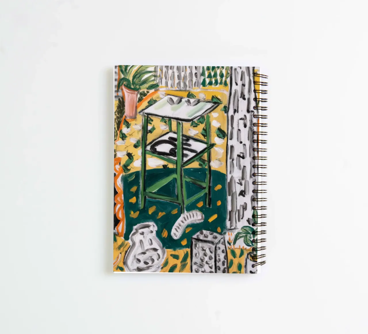 Serene Plant Canvas spiral notebook by Beach Palette