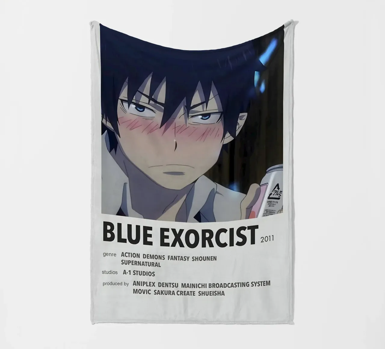 BLUE EXORCIST 2011 fleece blanket by Totoya