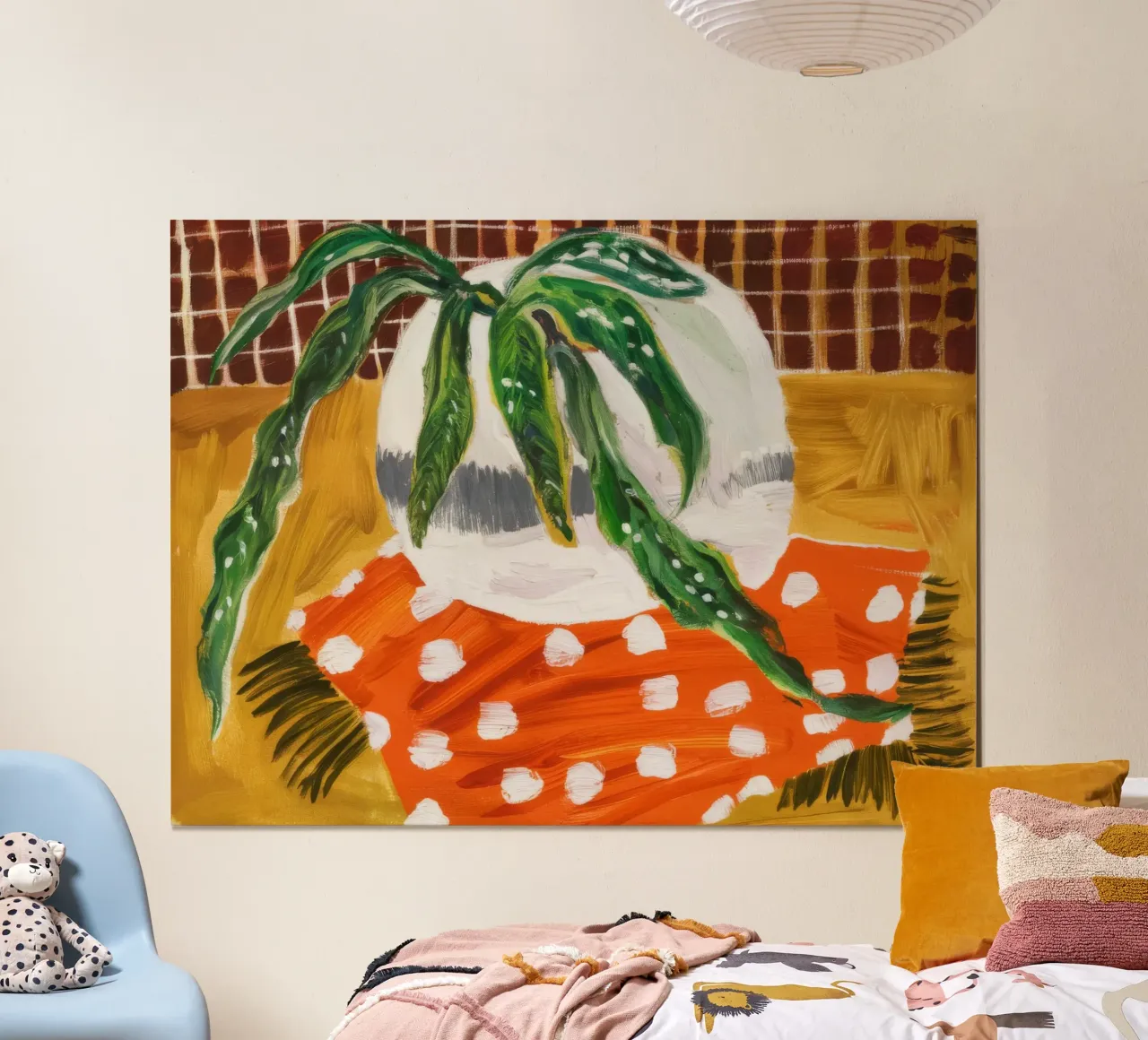 Un vibrante paradiso tropicale poster con telaio in plastica da Beach Palette