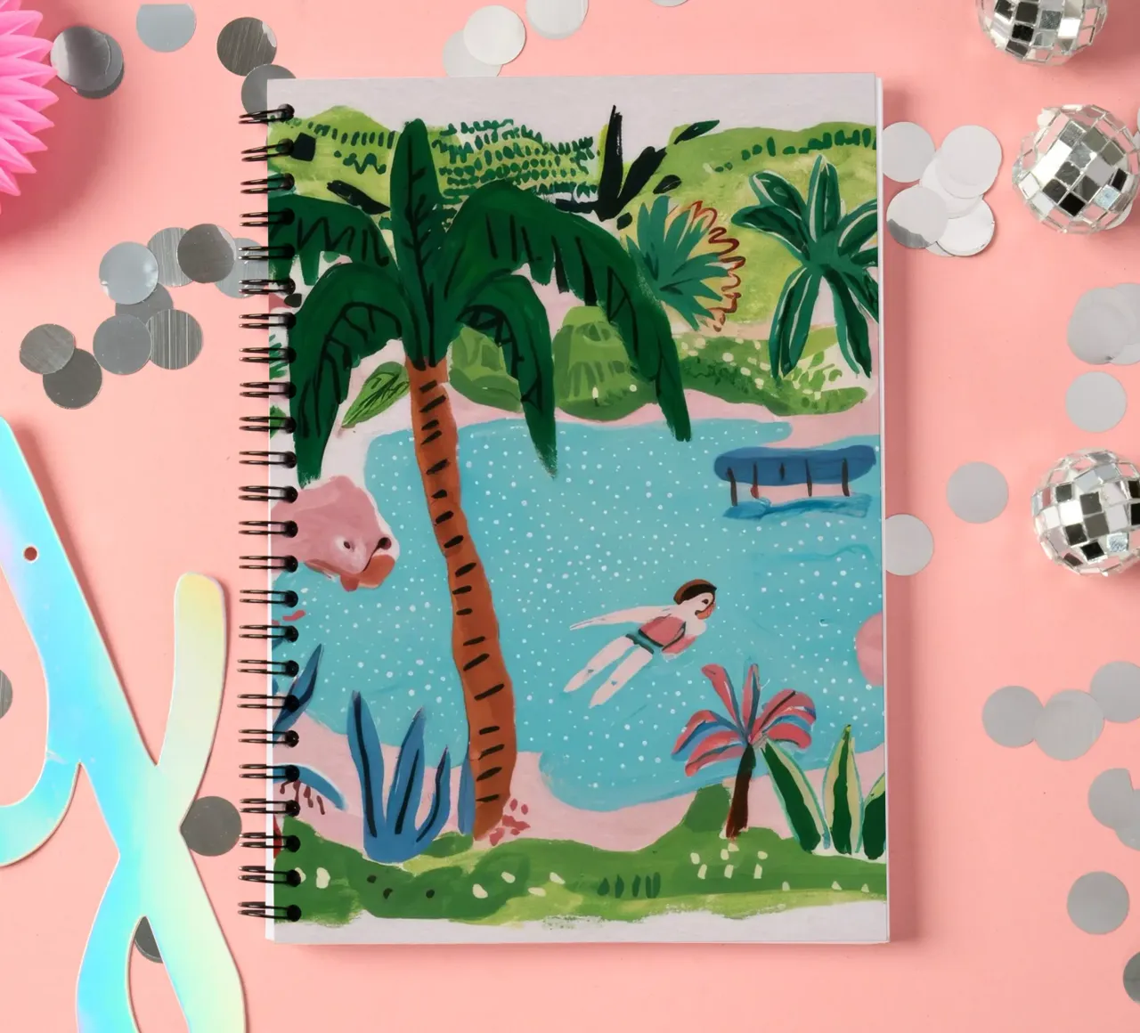 Verdant Hillside Retreat spiral notebook by Beach Palette