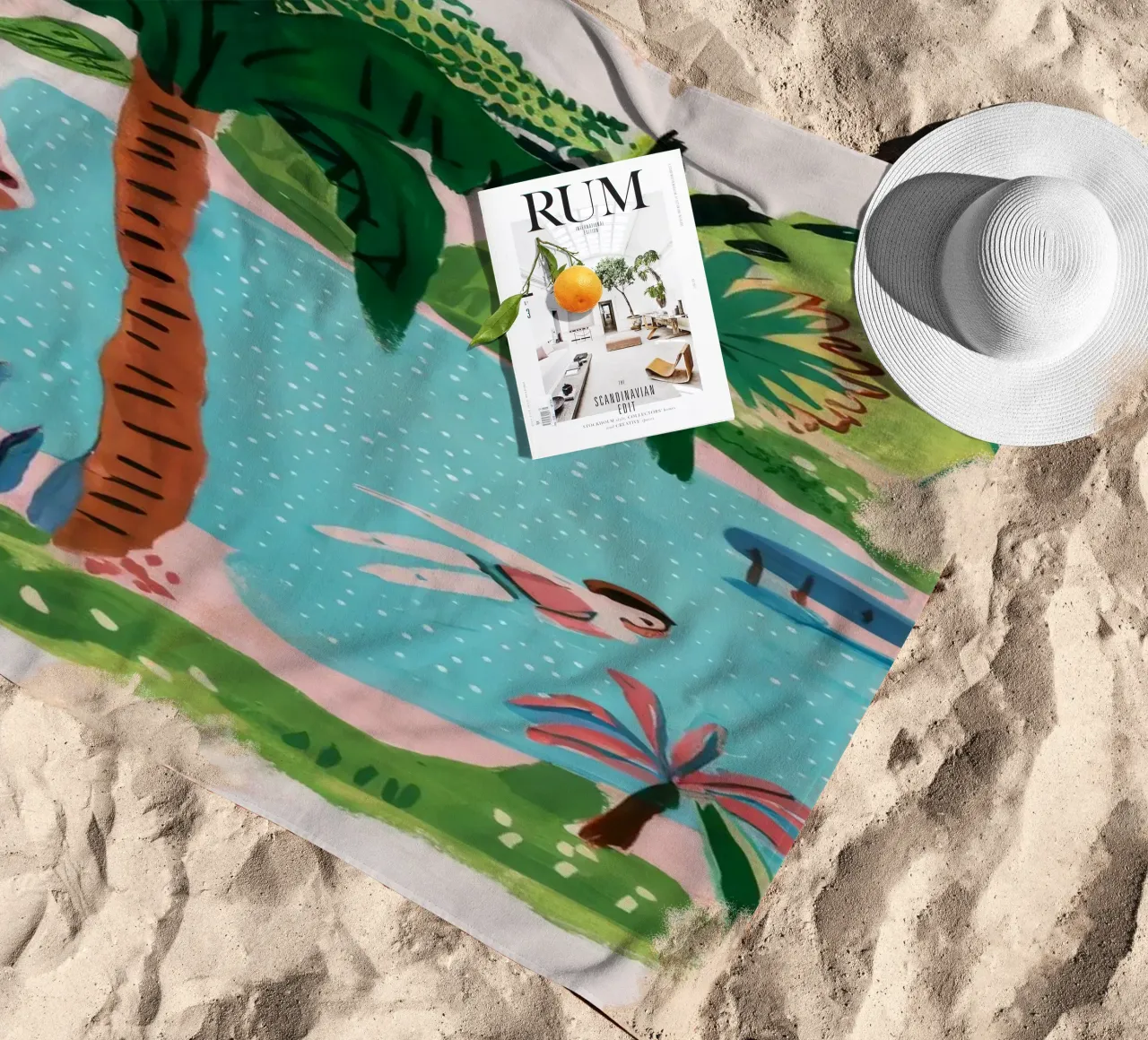 Ritiro in collina telo mare da Beach Palette