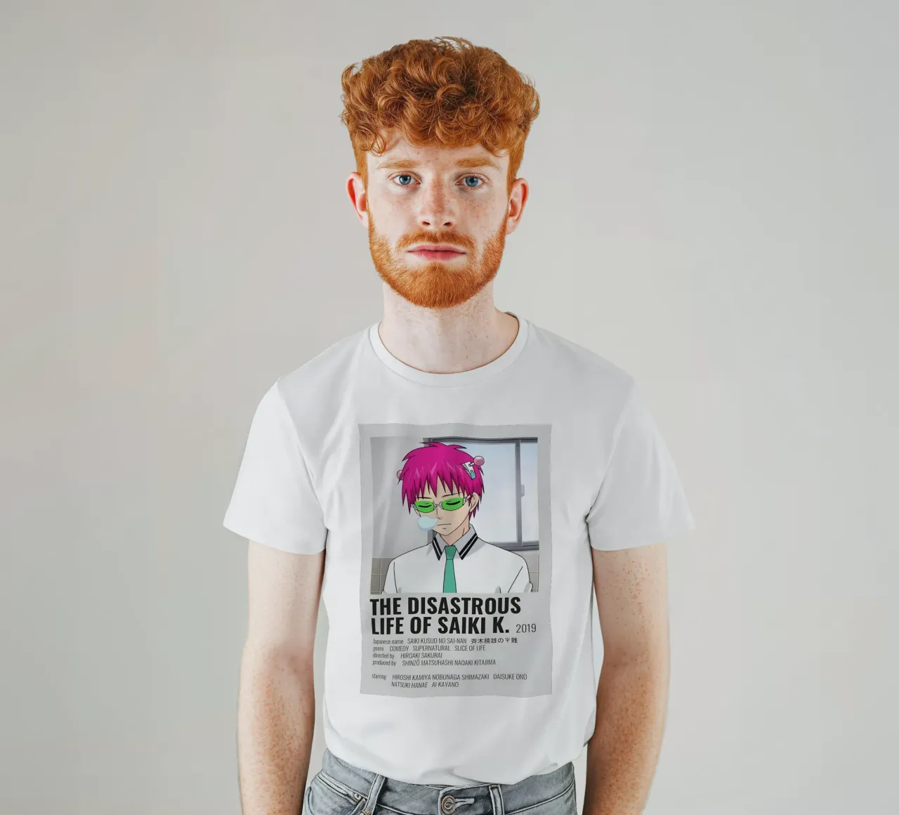 THE DISASTROUS LIFE OF SAIKΚΙ Κ. 2019 t-shirt da Totoya