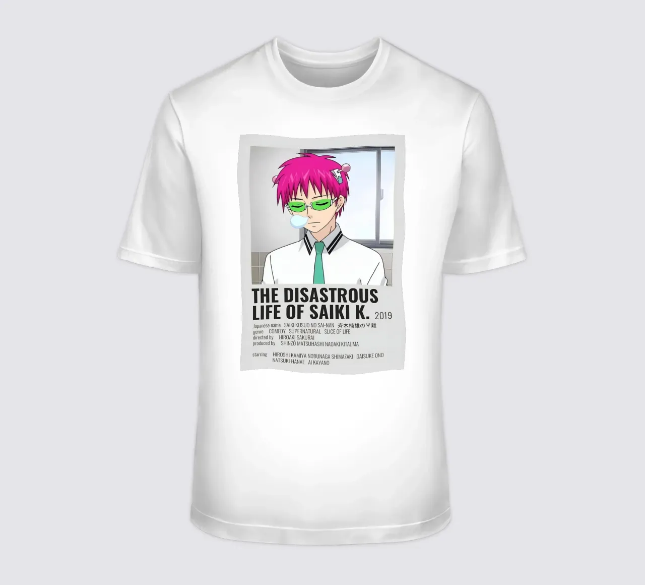 THE DISASTROUS LIFE OF SAIKΚΙ Κ. 2019 t-shirt da Totoya