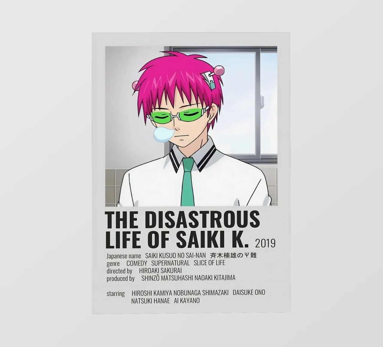 THE DISASTROUS LIFE OF SAIKΚΙ Κ. 2019 pvc cover by Totoya