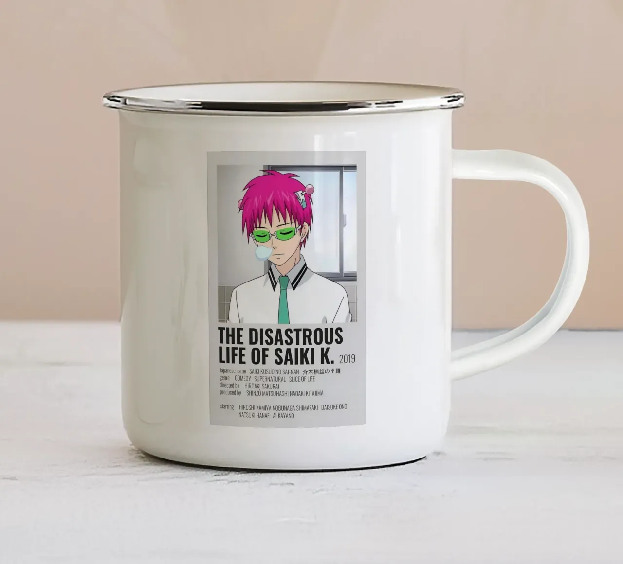 THE DISASTROUS LIFE OF SAIKΚΙ Κ. 2019 tazza in smalto da Totoya