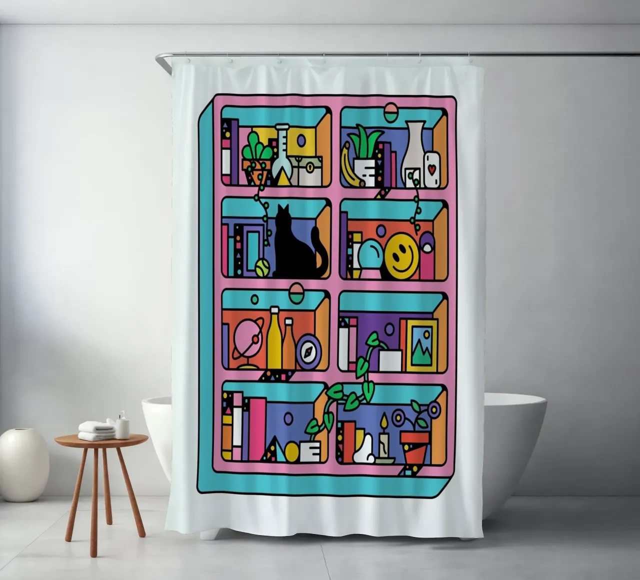 The Creative shower curtain by Tyler Dale