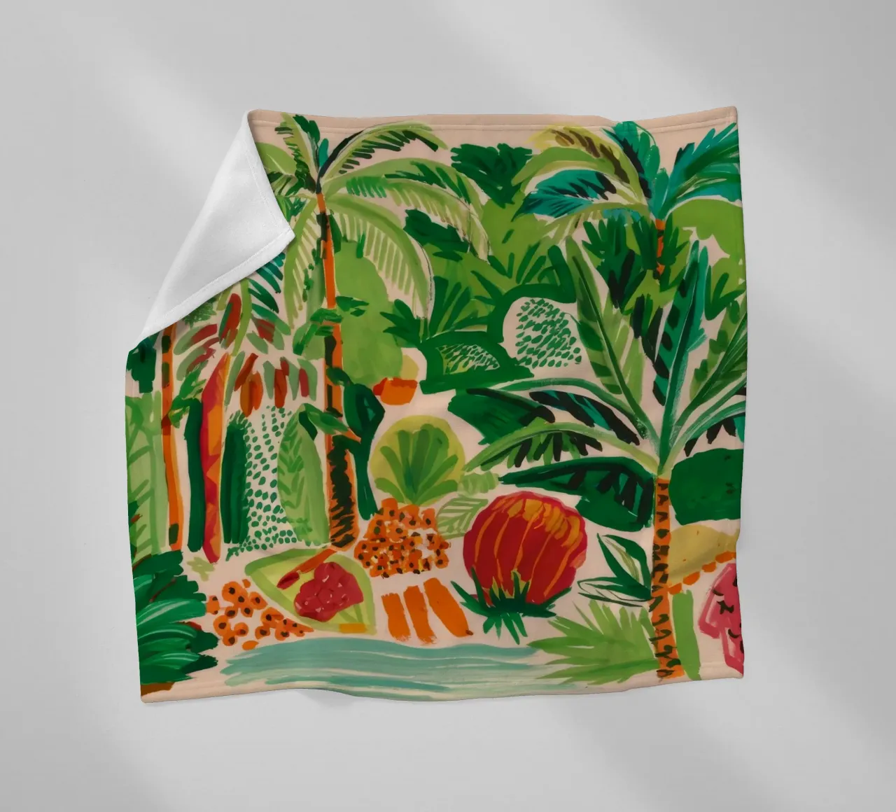 Dynamic Coastal Scene fleece blanket by Beach Palette