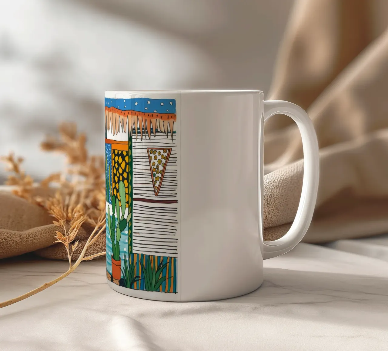 Sinfonia notturna tropicale tazza in ceramica da Beach Palette