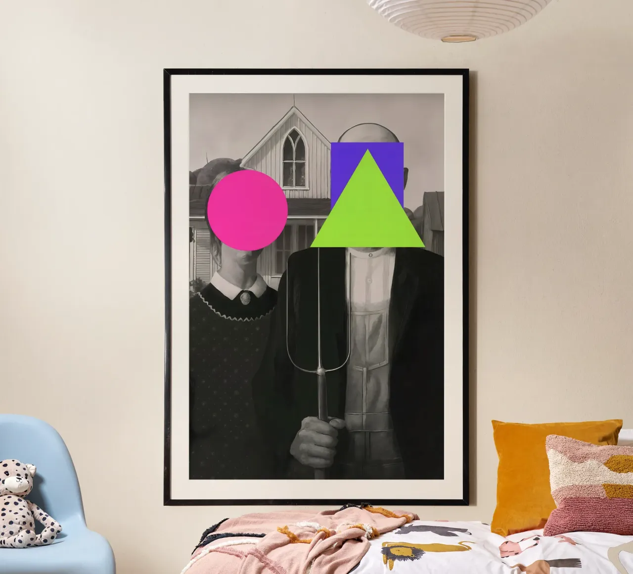 Il gotico americano decostruito poster con telaio in plastica da CNTRL