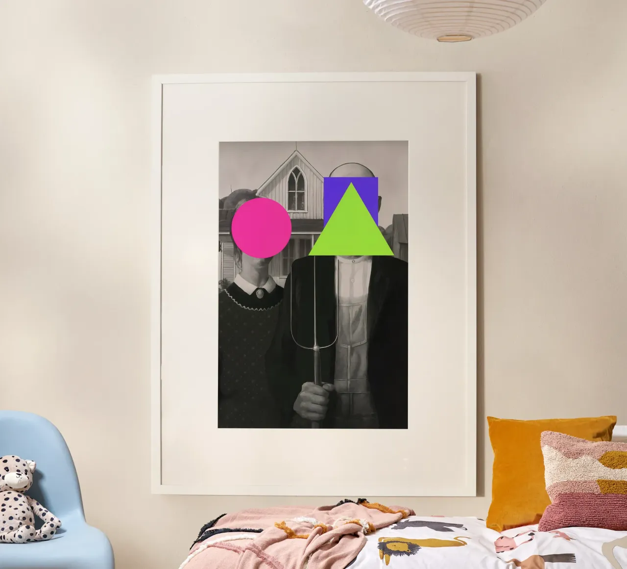 Il gotico americano decostruito poster con telaio in plastica da CNTRL