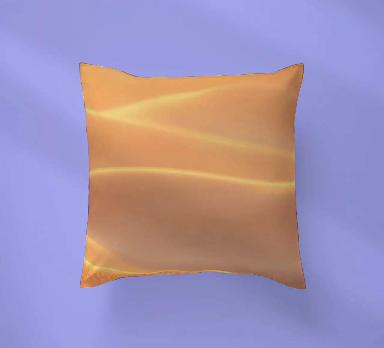 Soft golden waves of light and texture decorative cushion by DesignDoodle