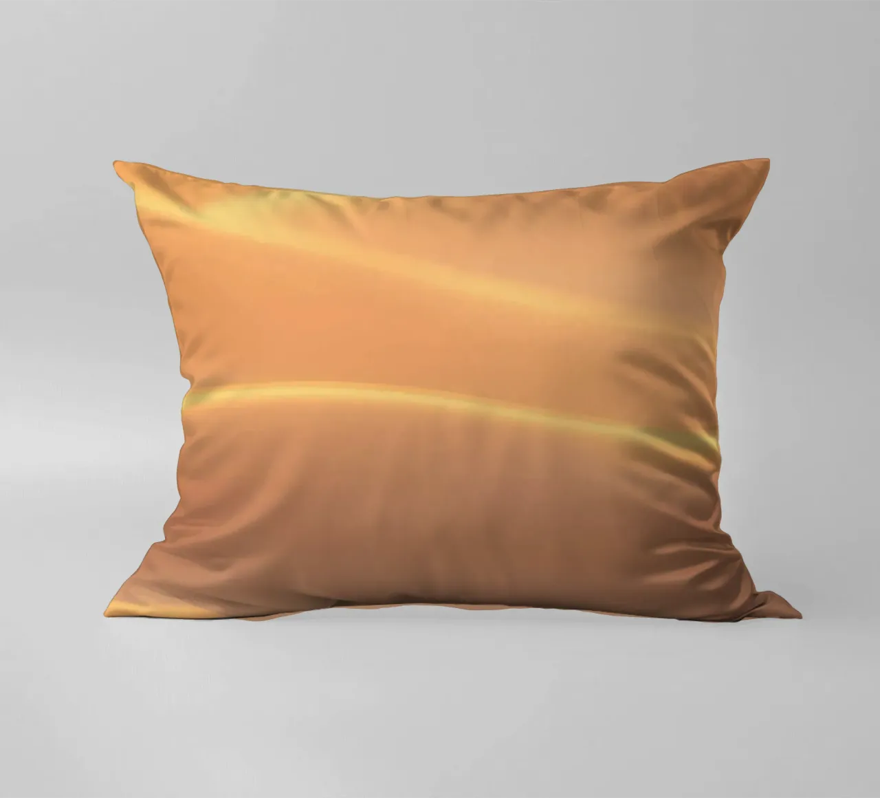 Soft golden waves of light and texture decorative cushion by DesignDoodle