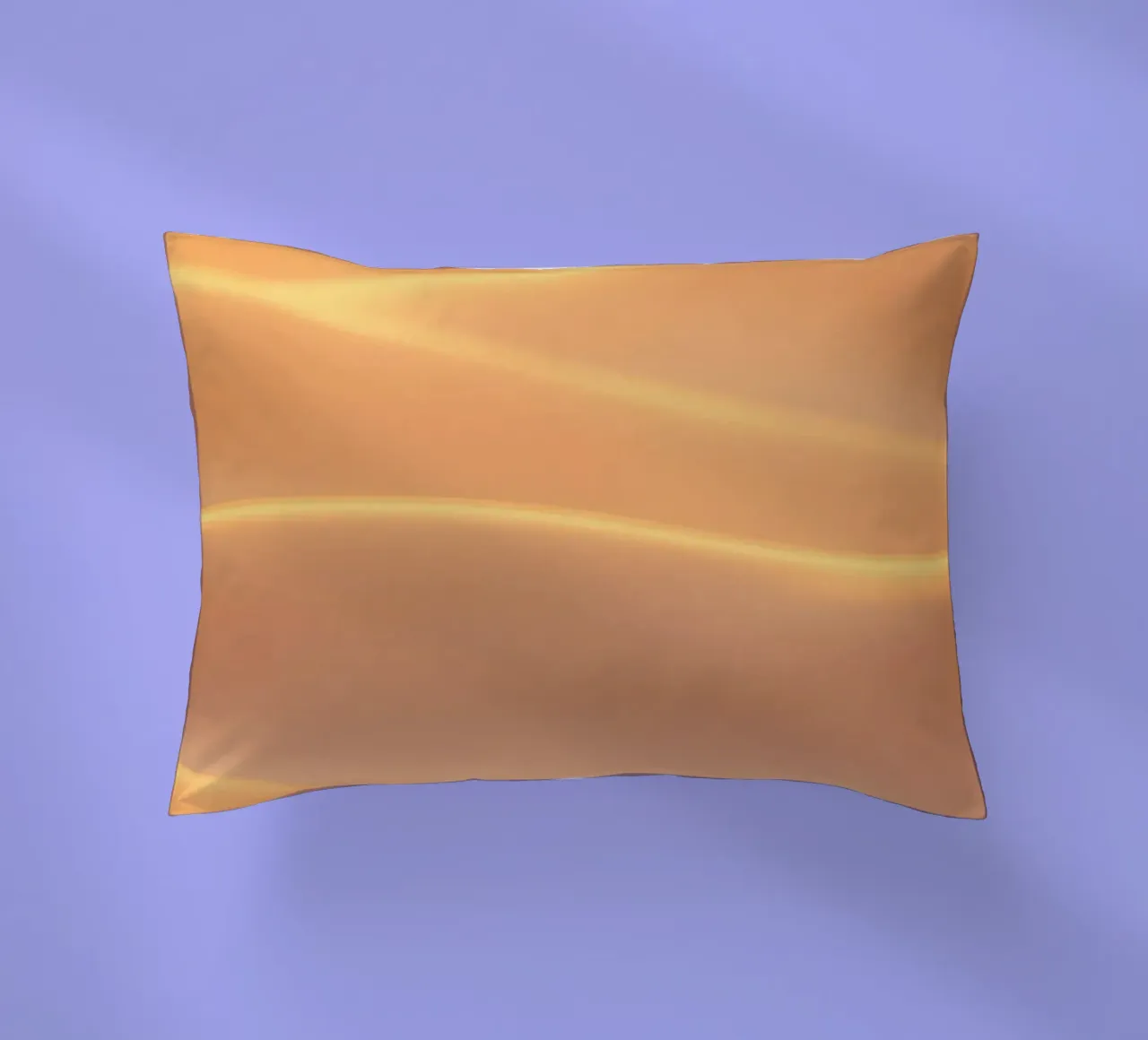 Soft golden waves of light and texture decorative cushion by DesignDoodle