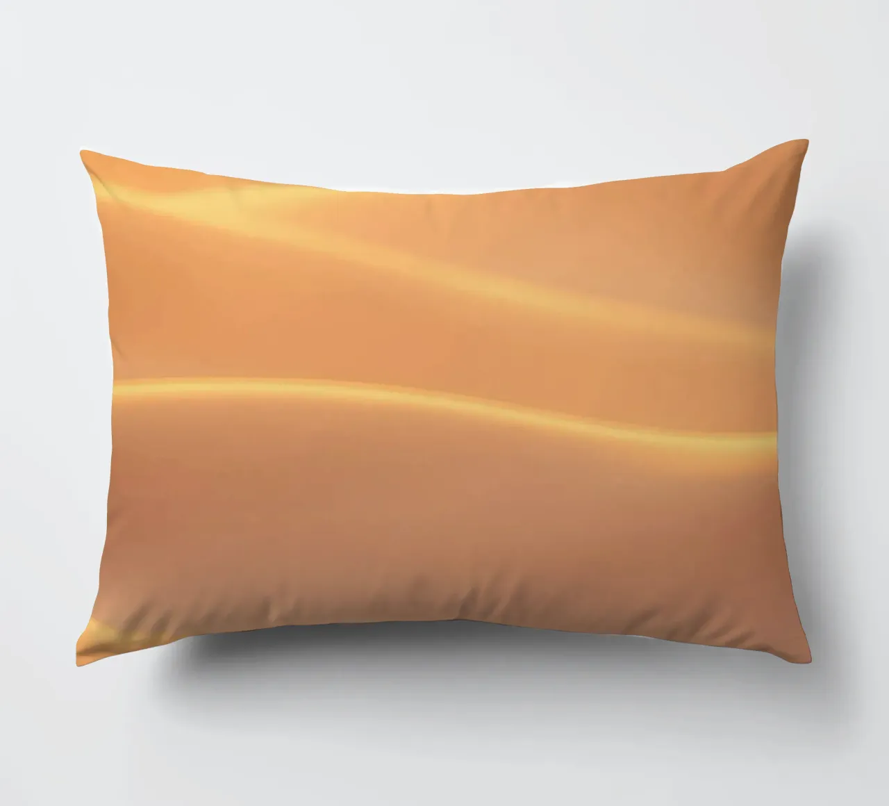 Soft golden waves of light and texture decorative cushion by DesignDoodle