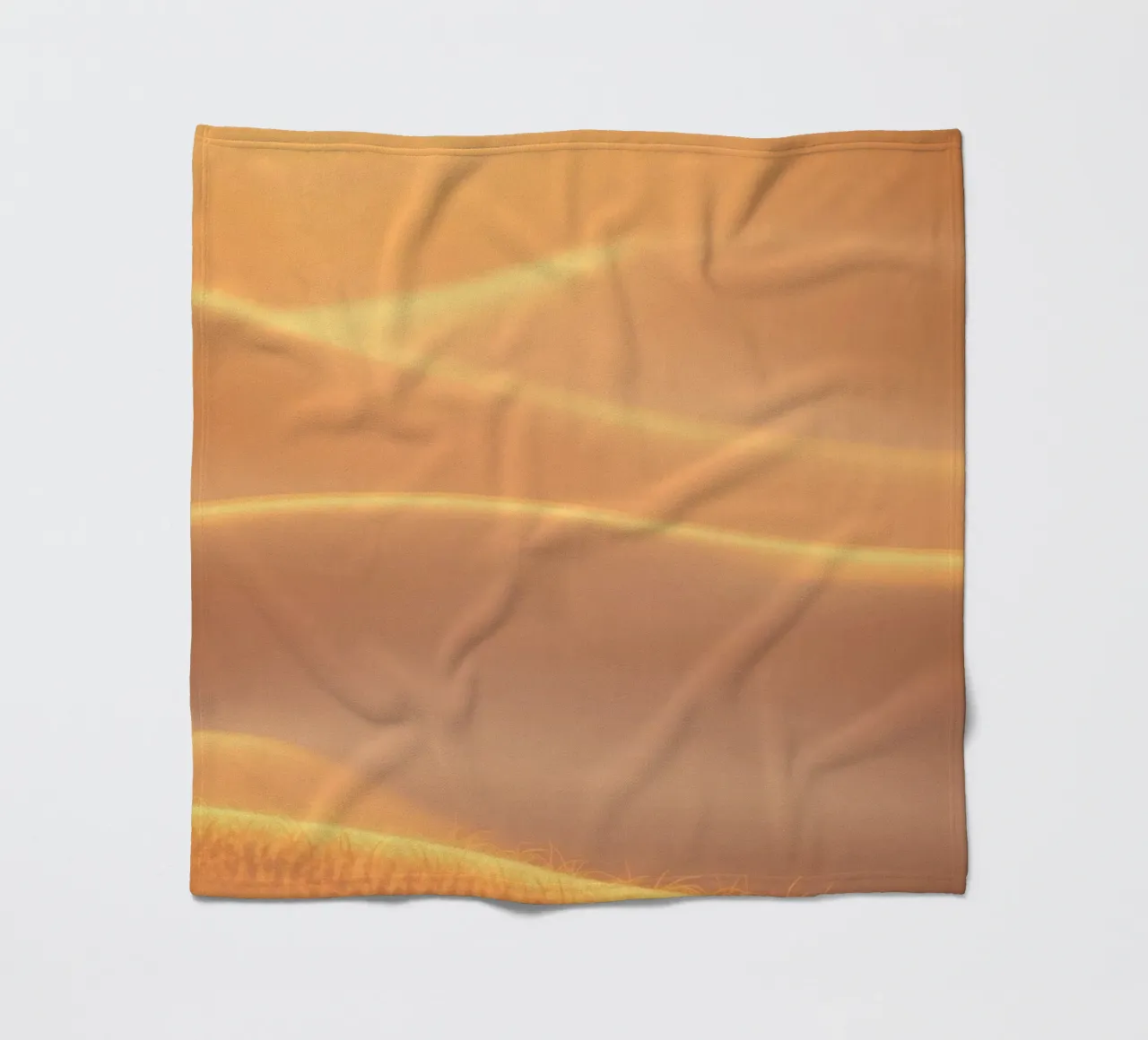 Soft golden waves of light and texture fleece blanket by DesignDoodle